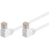 Cablu Patch CAT5e 2x RJ45 90 UTP 0.5m alb pentru Conectare retea, Goobay