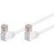 Cablu Patch CAT5e 2x RJ45 90 UTP 0.5m alb pentru Conectare retea