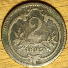 Austria Imperiu Habsburgic - moneda de colectie - 2 heller 1895 - frumoasa !