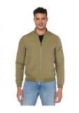 Cumpara ieftin Geaca Barbati Jack &amp; Jones Bomber Dusky Green XL Outlet - Jacheta Casual Fermoar, Buzunare Poliester