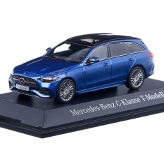 Macheta auto Mercedes-Benz C-Class T-model (S206) 2021, scara 1:43, albastru metalizat, Herpa B66960640