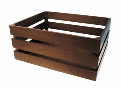 Cos Bicicleta Lemn 43x33x19cm Maro Cod:588160247RM foto