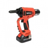 Cumpara ieftin Presa pentru nituit cu acumulator 18V, 2.4, 3-3.2, 4, 4.8-5 mm, 1x3 Ah, Yato