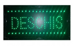 Reclama LED - DESCHIS - de interior, 50x25cm, verde total foto