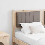 VidaXL Tăblie tapițată Maro 140 cm Lemn de pin masiv și stofă 879067