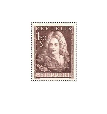 Austria 1956 - Fischer von Erlach, neuzata foto