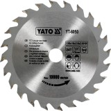 YT-6050 YATO Disc circular pentru taiat lemn, 130 x 16 x 2.8 mm, cu 24 dinti din wolfram