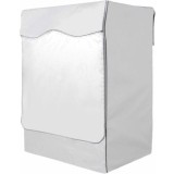 Husa de protectie pentru masina de spalat, Panza, Impermeabil, Inchidere cu fermoar, 55-60x60x85cm, Alb, Oem