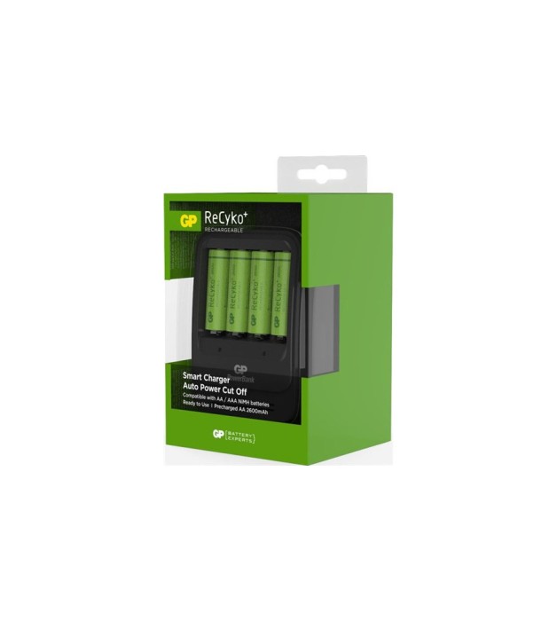 GP Recyko+ incarcator PB570 pentru acumulatori AA/AAA + baterii AA 4 x AA 2600mAh Seria GP 2700