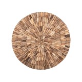 Cumpara ieftin Decoratiune de perete din lemn Wargrene Boho Pako World Natural 60x60x6 cm