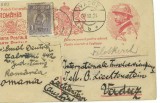 Carte poștală circulată 1924