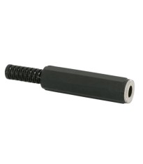 Mufa JACK stereo 6.3 mm mama cu protectie cablu foto