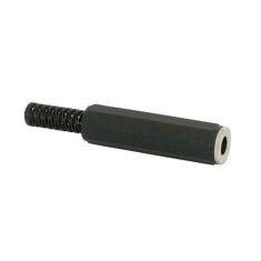 Mufa JACK stereo 6.3 mm mama cu protectie cablu