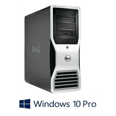 Workstation Dell Precision T7500, X5650, 24GB DDR3, GeForce 605 DP, Win 10 Pro foto