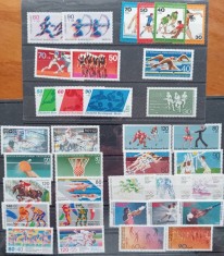Germania-BERLIN-&#039;&#039;LOT-16 Emisiuni-PRO-SPORT&#039;&#039;- Serii consecutive anuale:1979 -90&#039;&#039;-MNH NESTAMP. -Calitate EXTRA