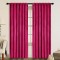 Draperie din catifea cu rejansa transparenta cu ate pentru galerie, Madison, 150x210 cm, densitate 700 g/ml, Magenta, 1 buc