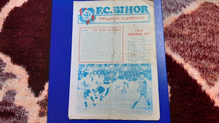 program - supliment FC Bihor noi. 1983