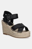 BOSS sandale de piele Madeira culoarea negru, 50546334