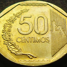 Moneda exotica 50 CENTIMOS - PERU, anul 2006 * Cod 3895