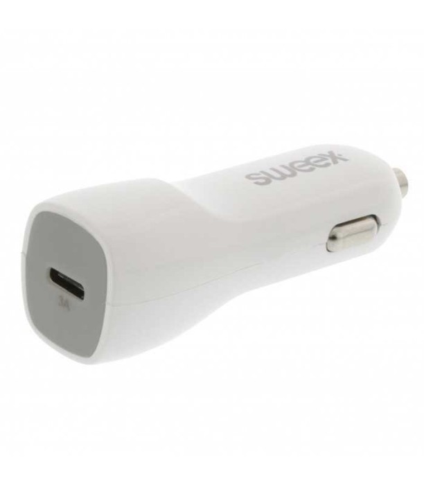 Incarcator auto USB Type C 3A alb Sweex