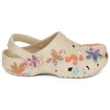 Saboți Crocs Classic Summer Beaded Clog Bej - Beige