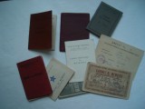 Lot 9 carnete RPR pe acelasi nume, Romania de la 1950