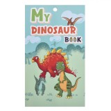 Set Autocolante Copii, Model Dinozauri, Dimensiuni 14.5x24cm, Multicolor, desene animate si benzi desenate, Oem