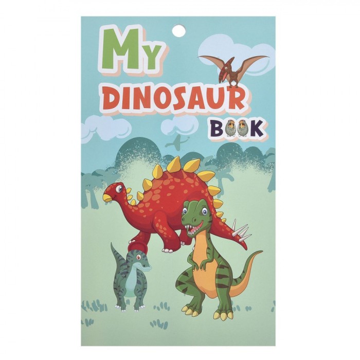 Set Autocolante Copii, Model Dinozauri, Dimensiuni 14.5x24cm, Multicolor