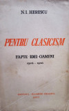 N. I. Herescu - Pentru clasicism (1937)