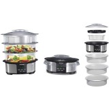 Cumpara ieftin Aparat de gatit cu aburi Heinner Master Collection HSA-1000XMC, 1000 W, 12 l, Argintiu/Negru, RESIGILAT, 1 AN GARANTIE