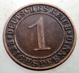 B.273 GERMANIA WEIMAR 1 REICHSPFENNIG 1935 A