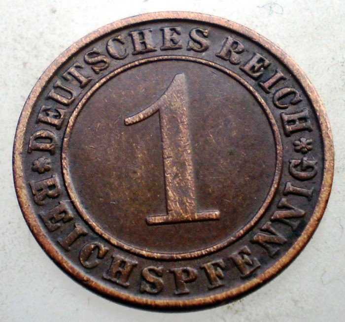 B.273 GERMANIA WEIMAR 1 REICHSPFENNIG 1935 A