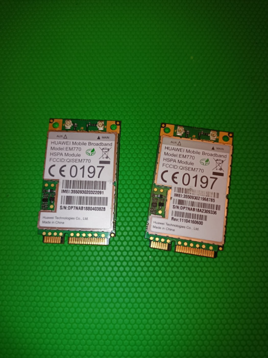 Modul / modem 3G HSDPA Huawei Mobile EM3770 Mini PCIe