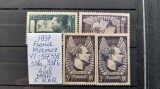 1937-Franta-YT337,338,338a,338b-c.set-MNH-YT=481E-F RAR, Nestampilat