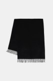 Answear.LAB sal de lana culoarea negru, neted