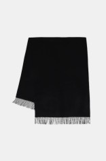 Answear.LAB sal de lana culoarea negru, neted