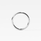 Piercing Ureche Circular Argintiu 1.2x8mm Otel Chirurgical, Barbell Curbat Spranceana/San, Bile 3mm cu Piatra Stralucitoare