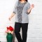 Compleu Elegant din 2 piese Lurex Lulu Argintiu - 48Marimea