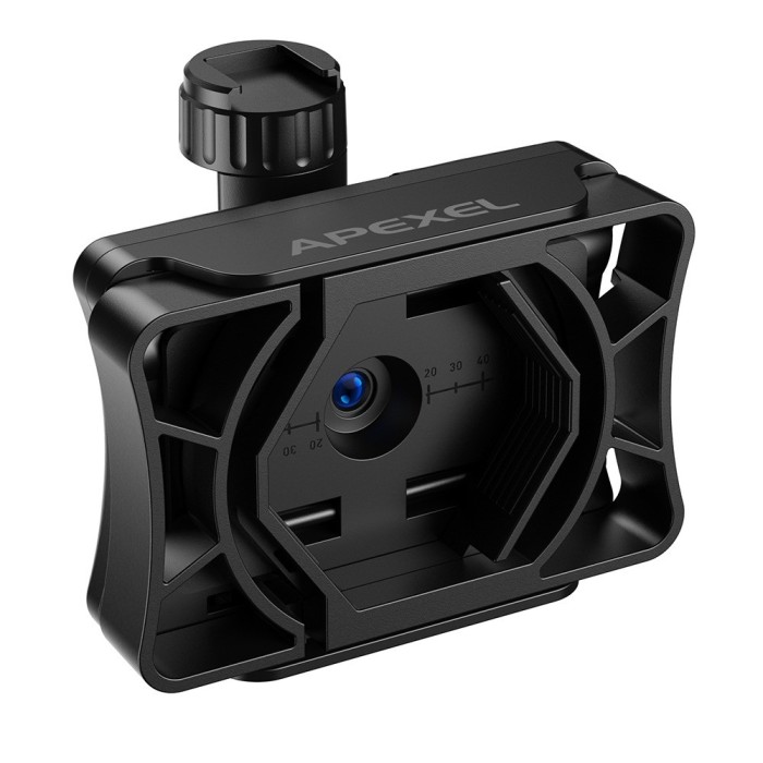 Telecamera FullHD Apexel, atasare telefon iPhone, Samsung la binoclu, obiectiv telephoto, telescop, card 128Gb, conexiune wi-fi