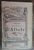 Myh 622 - Biblioteca pt toti - 189 - 1901 - V Alecsandri - Poesii - Altele