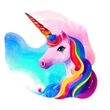 Cumpara ieftin Sticker decorativ, Unicorn, Multicolor, 60 cm, 10295ST, Oem