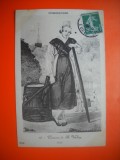 HOPCT 506 N ST VALERY -FEMEIE NORMANDIA 1912 -FRANTA -TCV-COSTUM SI COAFURA / COSTUME TRADITIONALE -EUROPA -CIRCULATA