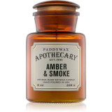 Paddywax Apothecary Amber &amp; Smoke lum&acirc;nare parfumată 226 g