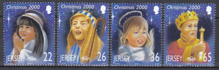 Jersey 2000 - Crăciun - Copiii &icirc;n jocul Nașterii Domnului, MNH