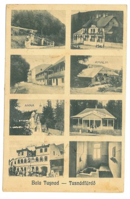 4910 - TUSNAD, Harghita, Multi Vue, Romania - old postcard - used - 1923 foto