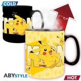 Cana termosensibila Pokemon Pikachu 460 ml, Abysee Corp