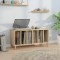 vidaXL Dulap pentru discuri stejar sonoma 100x38x48 cm, lemn prelucrat 831976
