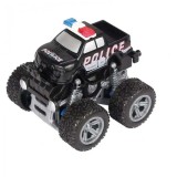 Masinuta off-road 4 x 4, monster truck, Politie, negru