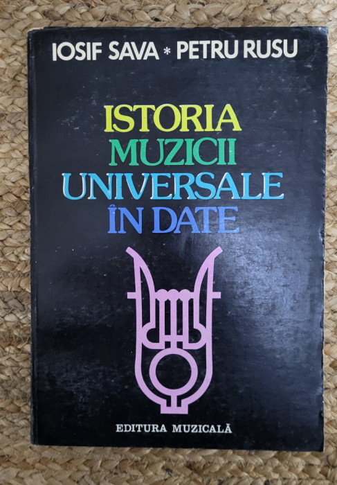 ISTORIA MUZICII UNIVERSALE IN DATE-IOSIF SAVA, PETRU RUSU