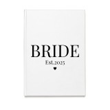 Agenda/Jurnal pentru organizare nunta, amintiri mireasa, 100 file, foaie alba, model Bride 2025